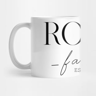 Robin Family EST. 2020, Surname, Robin Mug